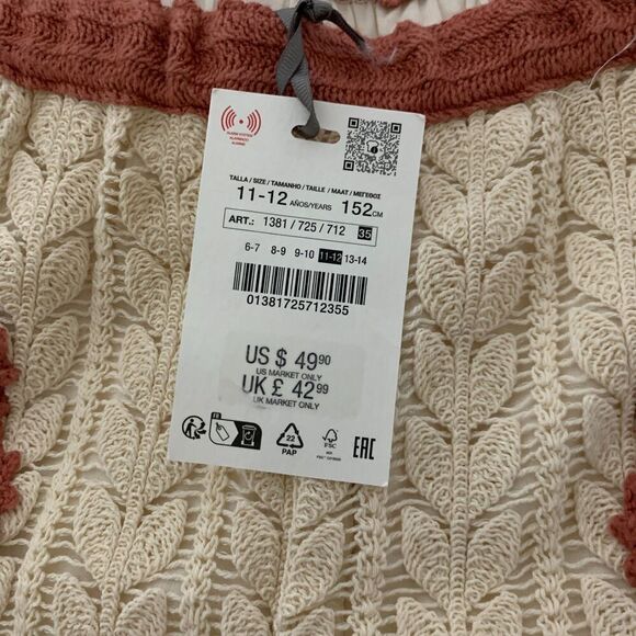 Sea new york Zara collaboration girls 11/12 matching set, crochet floral outfit - Picture 10 of 13